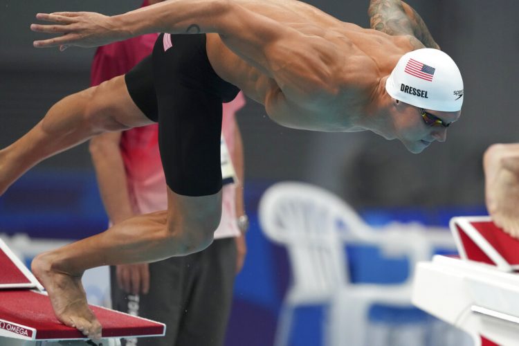 Caleb Dressel qualifies 2nd-quickest in 100 free at Tokyo Games